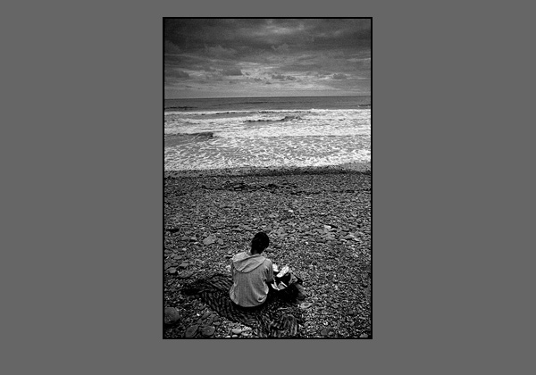 La fille sur la plage