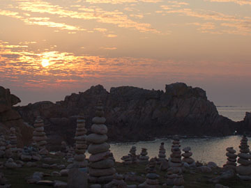 « Coucher de soleil sur Bréhat... »