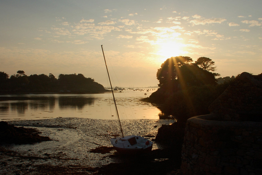 « Coucher de soleil sur Bréhat... »