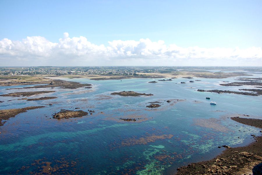 « Panoramique depuis le phare de l'île Vierge »