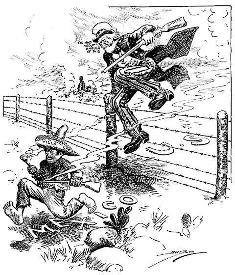 Caricature américaine : « On en a vraiment assez de tout ça ! »...