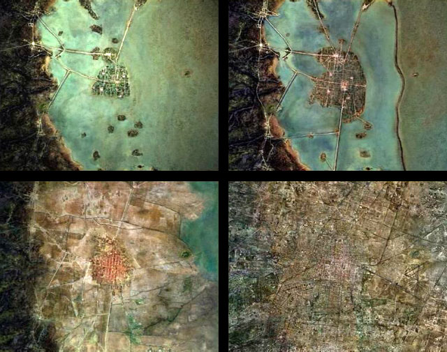 « La croissance de Tenochtitlán qui deviendra la ville de Mexico » - Mexique