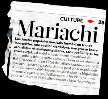 Les mariachis appartiennent au patrimoine culturel immatériel de l'Humanité de l'Unesco