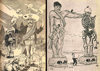 Caricatures parues dans le journal El Ahuizote en 1911