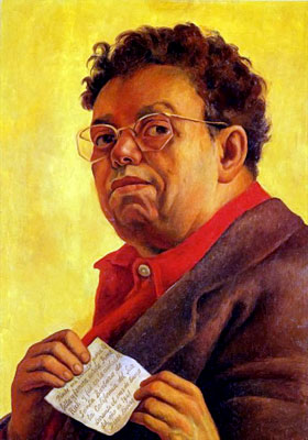 « Autoportrait dédicacé à Irène Rich » - Diego Rivera - 1941
