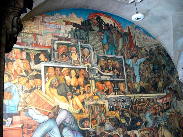 « L'histoire du Mexique » - Fresque de Diego Rivera - Palais National - Mexico