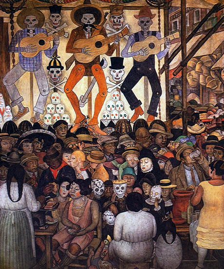 « Le Jour des Morts » - Peinture de Diego Rivera (1923)