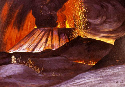 « Le Paricutín » - Gerardo Murillo - « Dr Atl » - Sans date - Mexique