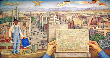 « La Ville de Mexico » - Juan O'Gorman - 1949 - Mexique