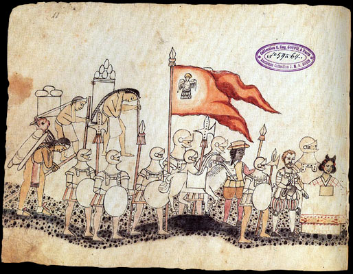 Dessin representant les Conquistadors...