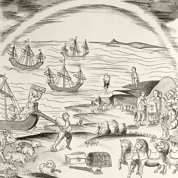 Les conquistadors espagnols débarquent massivement au Mexique...