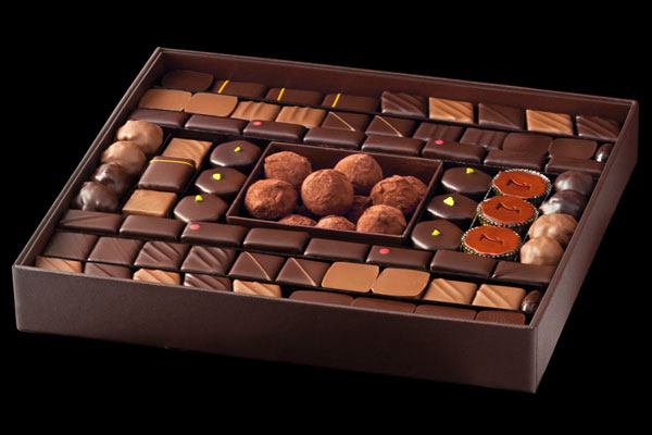 Et le résultat final : la boîte de chocolats pour les gourmands !