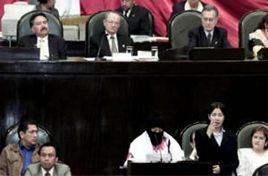 Les zapatistes au Parlement...