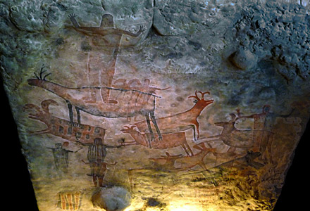 Reproduction de la « Cueva de la Pintada » au Musée National d'Anthropologie de Mexico
