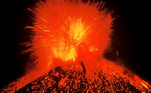 L'éruption du volcan Paricutín - Photographie de 1943