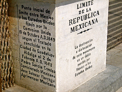 La frontière du Mexique à Tijuana