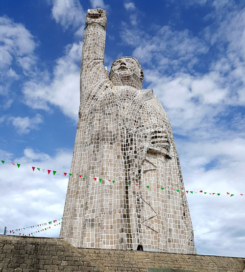 Le monument dédié à José María Morelos sur l'île de Janitzio