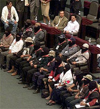 La délégation zapatiste à l'Assemblée