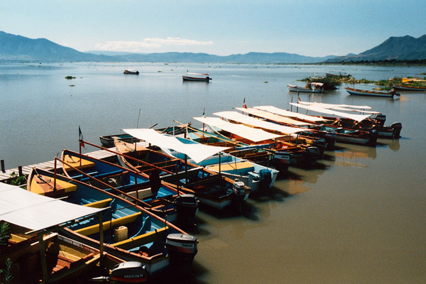 Les barques des pêcheurs du lac de Chapala - Jalisco - Mexique