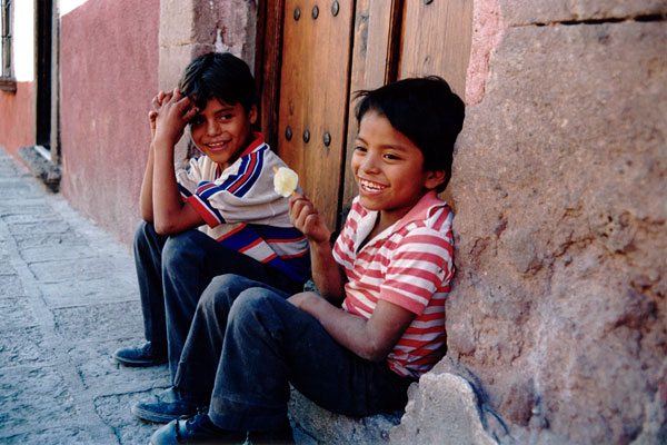 Les enfants à San Miguel de Allende (Guanajuato - Mexique)