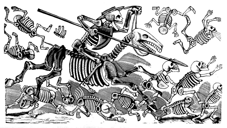 Calavera « Don Quichotte » José Guadalupe Posada