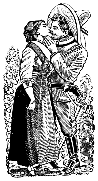 « Le Baiser du Soldat » par José Guadalupe Posada
