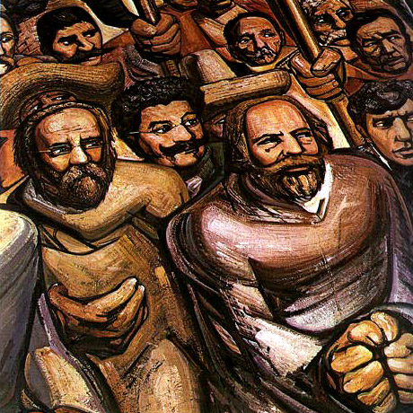 Du porfirisme à la Révolution - Peinture de Siqueiros