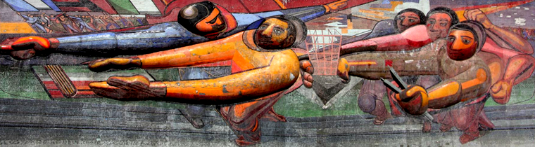 Fresque de Siqueiros sur le campus de l'Université nationale autonome du Mexique